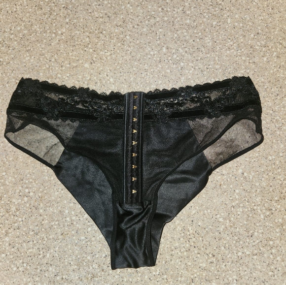 Velvet Trim Midrise Cheeky Panty VS Luxe M - Picture 5 of 7